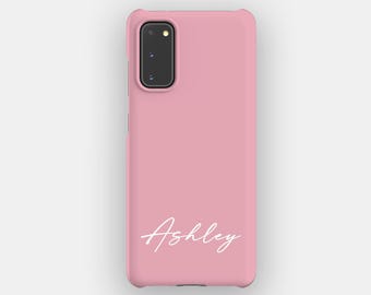 Coque de portable rose Blush Block pour Samsung Galaxy S26, S25, S24, S23. Option robuste
