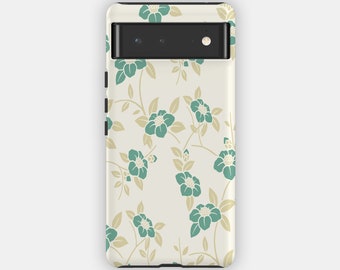 SPRING VIEWS Phone Case - Green Soft Florals Design for your Google Pixel 8 Pixel 8 Pro 7 6 5 - Chic Premium Phone Case