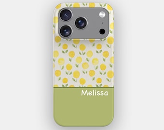 Lifes Lemons Vintage Floral Phone Case | for iPhone 17 Pro Max, 16, 15, 14, Samsung S26 Ultra, S25, S24, S23, Pixel 10 Pro, 9, 8
