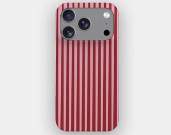 Pink Verticals Classic Striped Phone Case | for iPhone 17 Pro Max, 16, 15, 14, Samsung S26 Ultra, S25, S24, S23, Pixel 10 Pro, 9, 8