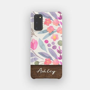 Colored Seeds Floral Phone Case | Pastel Flower Slim Case | Fits Samsung Galaxy S25, S24 Ultra, S23, S22 Plus, S21, S20