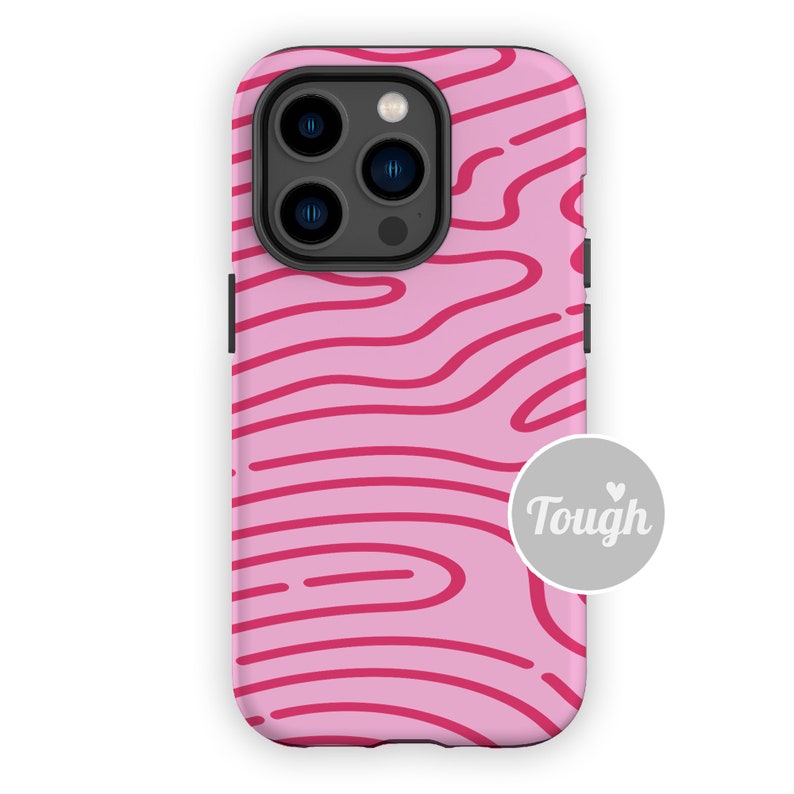 PINK LINES Phone Case for iPhone 16, iPhone 15, iPhone 14, iPhone 13