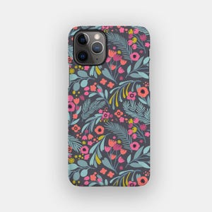 Forest Flower Phone Case - Aesthetic Botanical Floral iPhone 16 Case | For iPhone 16, iPhone 15, iPhone 14, iPhone 13 - MagSafe Option