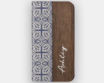 Midnight Assemble Abstract Floral Wallet Case for Samsung S26, S25, S24, iPhone 18, 17