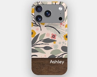 Fresh Walks Watercolour Floral telefoonhoesje voor iPhone 17, Air, 16, 15, 14, 13