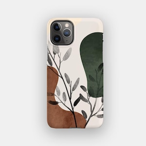 Cover per telefono con motivo floreale botanico autunnale / per iPhone 17 Pro Max, 16, 15, 14, Samsung S26 Ultra, S25, S24, S23, Pixel 10 Pro, 9, 8