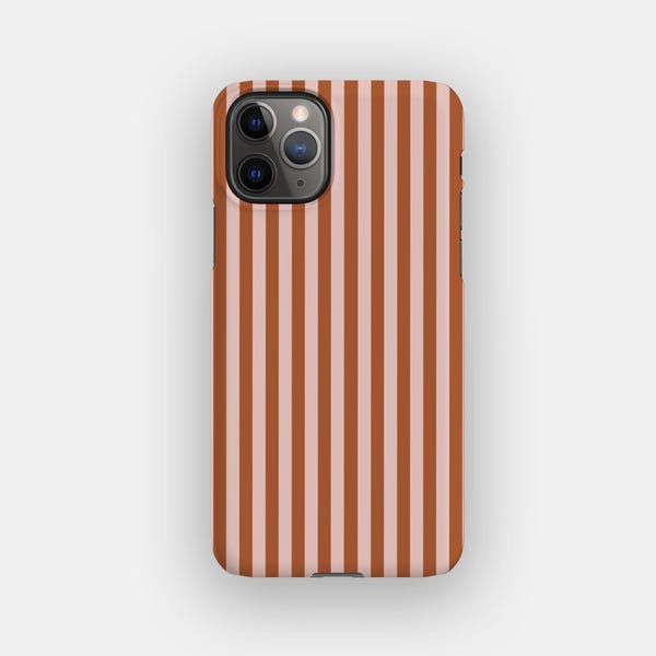 Capa para celular Melba Lines com listras para Apple iPhone 17, 16, 15 e 14. Opção MagSafe.