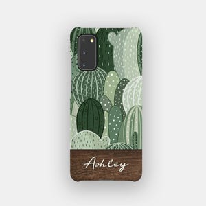 Cactus Field Floral Phone Case | Abstract Cactus Tough Case | Fits Samsung Galaxy S25, S24 Ultra, S23, S22 Plus, S21, S20