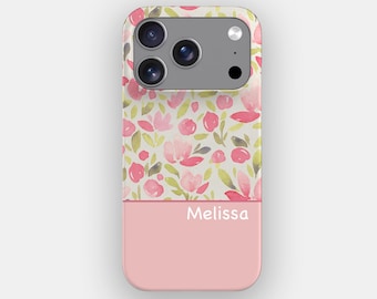 Coral Stems Botanical Floral Phone Case | for iPhone 17 Pro Max, 16, 15, 14, Samsung S26 Ultra, S25, S24, S23, Pixel 10 Pro, 9, 8