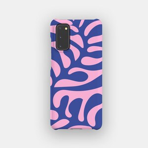 Abstract Purple Leaf Abstract Phone Case | Aesthetic Flower Slim Case | Fits Samsung Galaxy S25, S24 Ultra, S23, S22 Plus, S21, S20