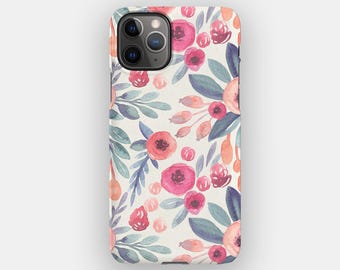 Autumn Blossom Floral Phone Case for Apple iPhone 17, 16, 15, 14. MagSafe Option
