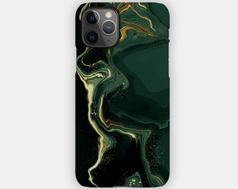 EMERALD RIVER iPhone Case - Abstract Marble Design for your Apple iPhone 15 14 13 12 11 - Abstract Durable iPhone Case