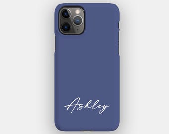 Navy Blue Solid Colour Phone Case | for Samsung S26 Ultra, S25, S24, S23, iPhone 17 Pro Max, 16, 15, 14, Pixel 10 Pro, 9, 8