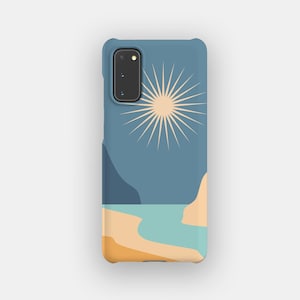 Winter Beach Bold Phone Case | Bold Abstract Tough Case | Fits Samsung Galaxy S25, S24 Ultra, S23, S22 Plus, S21, S20