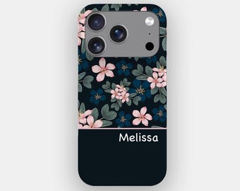 Pink Scattering Botanical Floral Phone Case | for iPhone 17 Pro Max, 16, 15, 14, Samsung S26 Ultra, S25, S24, S23, Pixel 10 Pro, 9, 8