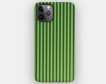 Green Verticals Classic Striped Phone Case for iPhone 17, Air, 16, 15, 14, 13