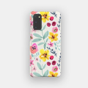 Tropical Breeze Floral Phone Case | Pastel Flower Shock Resistant Case | Fits Samsung Galaxy S25, S24 Ultra, S23, S22 Plus, S21, S20
