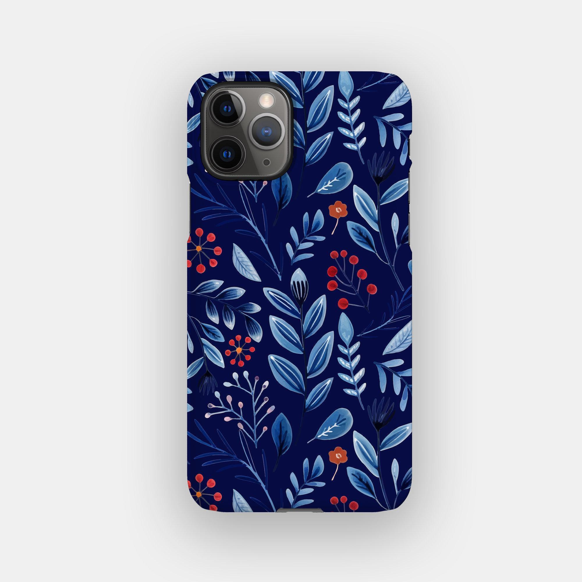 Navy Doodle Phone Case: for iPhone 17, iPhone 16, iPhone 15