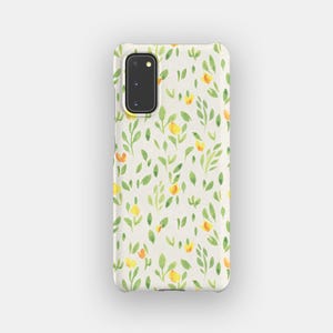 Sunshine Samen Blumen Handyhülle | Aquarell Blumen Schutzhülle | Passend für Samsung Galaxy S25, S24 Ultra, S23, S22 Plus, S21, S20