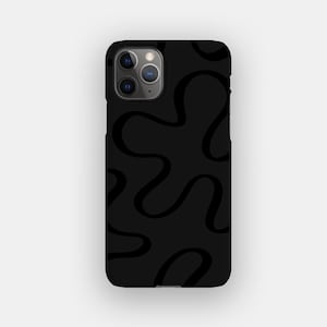 Dark Swirls Phone Case - Swirl Line Abstract iPhone 16 Case | For iPhone 16, iPhone 15, iPhone 14, iPhone 13 - MagSafe Option