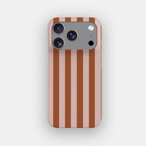 Melba Lines Klassische gestreifte Handyhülle | für iPhone 17 Pro Max, 16, 15, 14, Samsung S26 Ultra, S25, S24, S23, Pixel 10 Pro, 9, 8