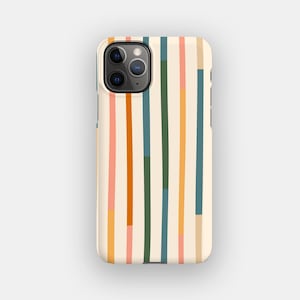 Capa para celular com estampa abstrata de parede de giz de cera para Apple iPhone 17, 16, 15 e 14. Opção MagSafe.
