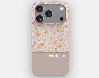 Pastel Paddock Botanical Floral Phone Case | for iPhone 17 Pro Max, 16, 15, 14, Samsung S26 Ultra, S25, S24, S23, Pixel 10 Pro, 9, 8