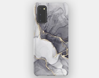 Grey Marble Abstract Pattern Phone Case for Samsung Galaxy S26, S25, S24, S23, S22