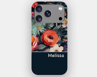 Table Bloom Vintage Floral Phone Case | for iPhone 17 Pro Max, 16, 15, 14, Samsung S26 Ultra, S25, S24, S23, Pixel 10 Pro, 9, 8