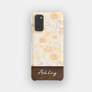 Golden Fields Floral Phone Case | Bold Flower Tough Case | Fits Samsung Galaxy S25, S24 Ultra, S23, S22 Plus, S21, S20
