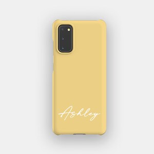 Fröhlich Gelb Abstrakte Handyhülle | Solid Color stoßfestes Gehäuse | Passend für Samsung Galaxy S25, S24 Ultra, S23, S22 Plus, S21, S20