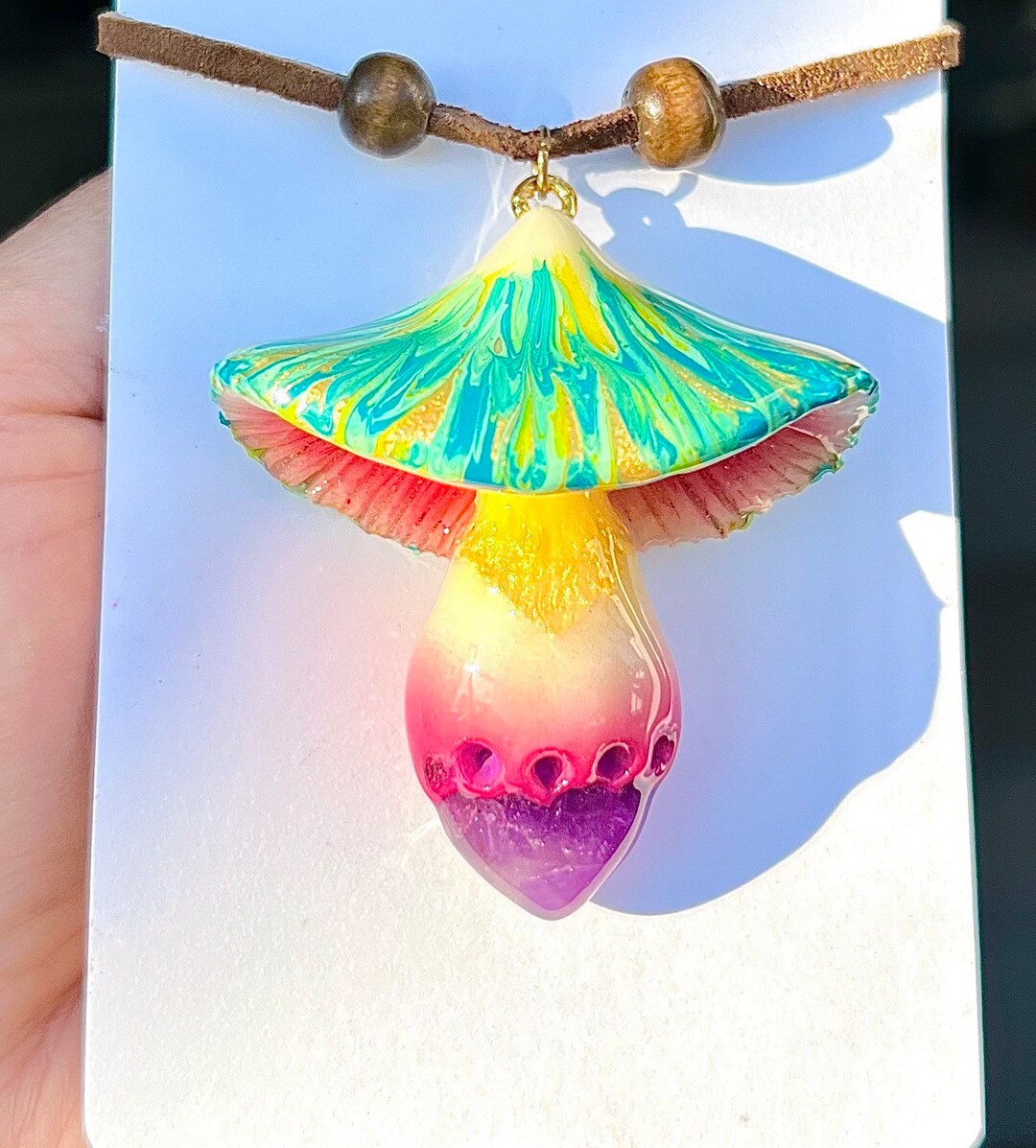 Mushroom Zens Signature Design Glow in Dark Tropical Vibe Glow in the