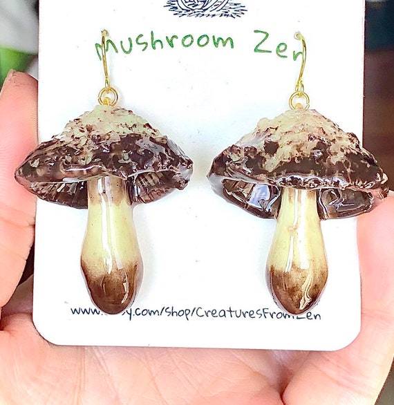 Etsy cheap mushroom earrings
