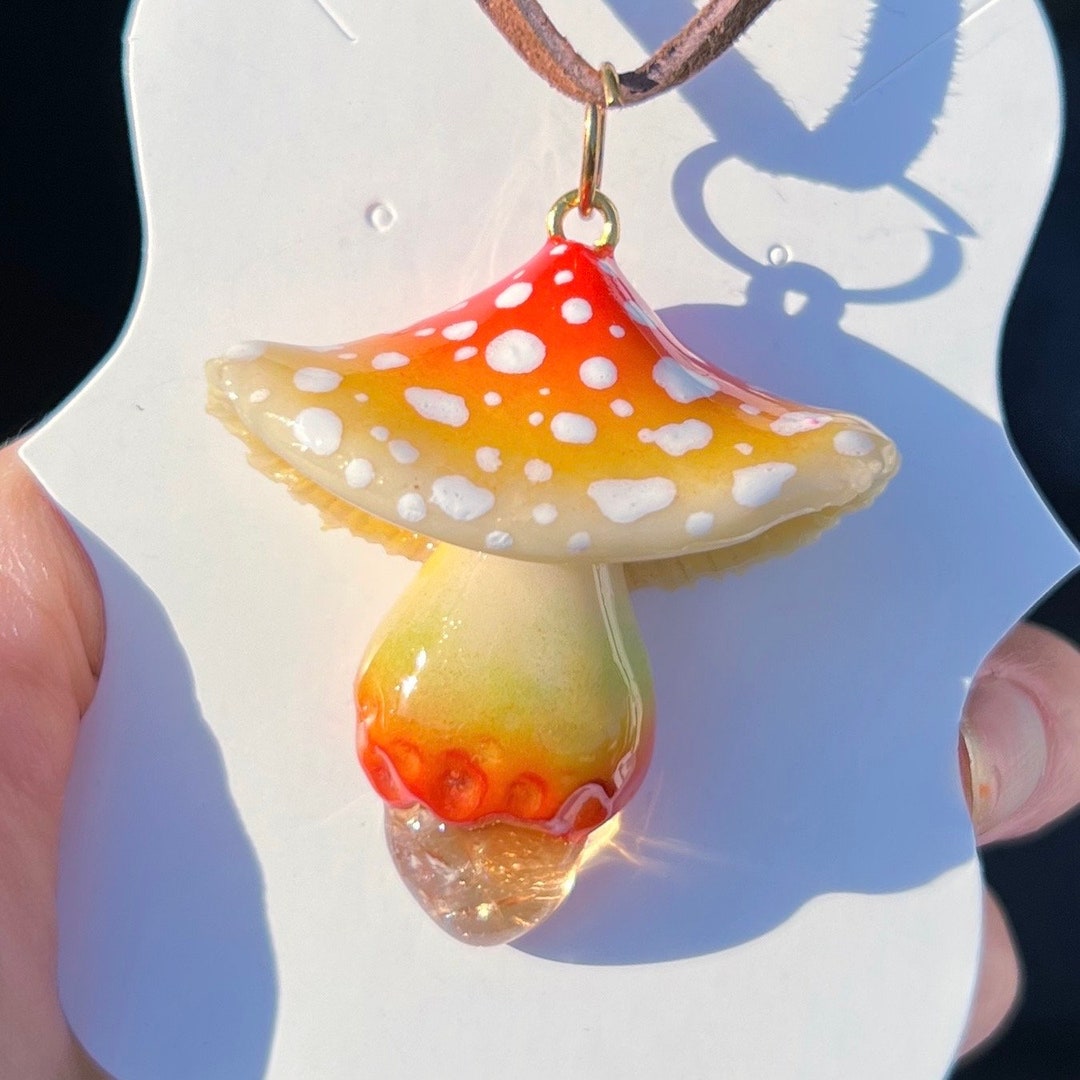 Petite Amanita Mushroom Zens Signature Design Glow in Dark Etsy