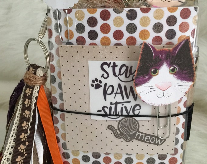 TN A6 Travelers Notebook Chunky Cat Kitten Furry Friend Etsy