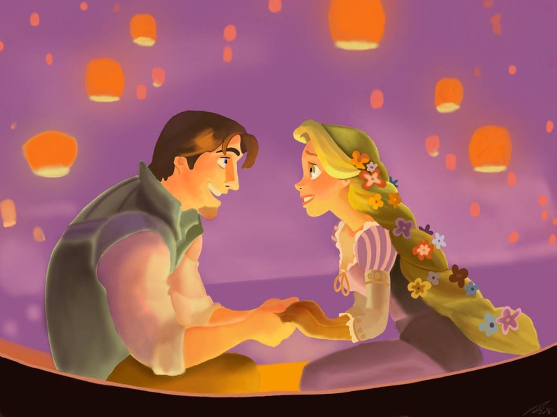 Tangled Lantern Scene | Etsy