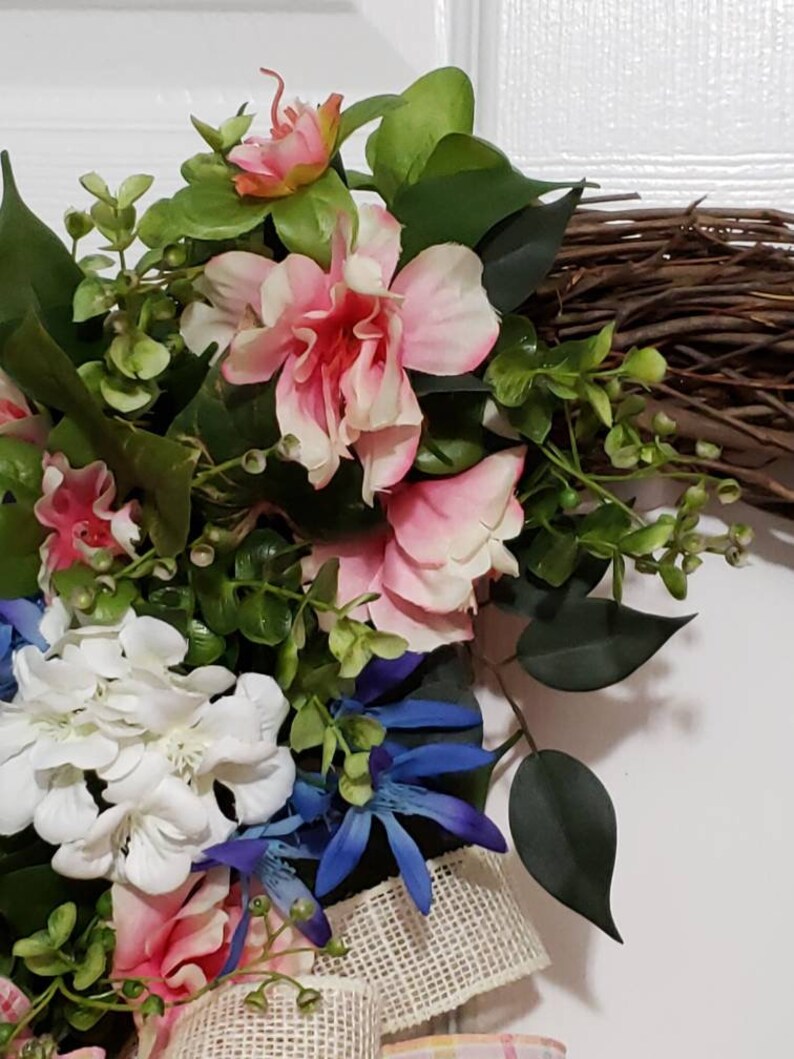 Whimsical Easter Wreath Bunny Wreath Easter Grapevine Wreath