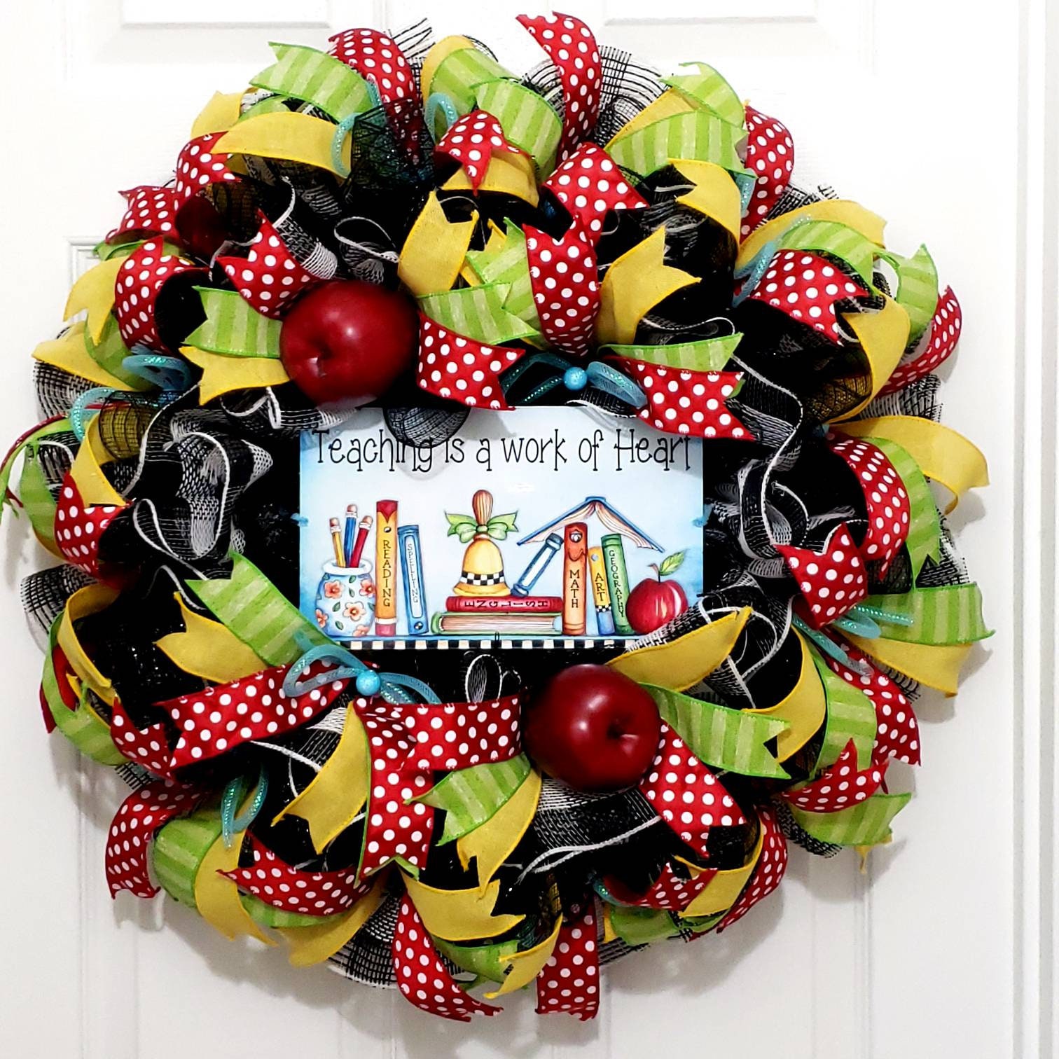 Teacher Wreath Teacher Appreciation Wreath Teacher Gift | Etsy