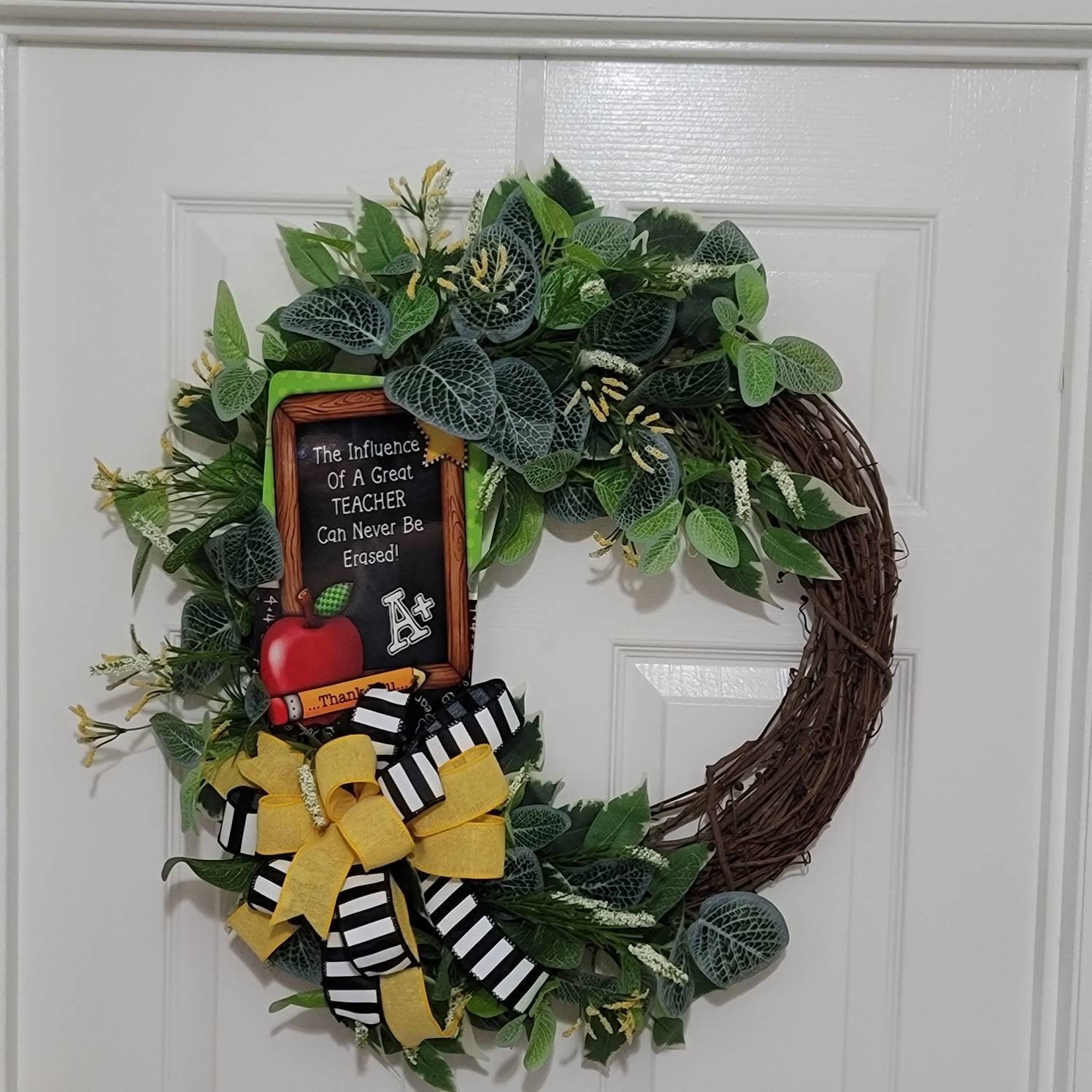 Teacher Appreciation Wreath Teacher Gift Classroom Wreath | Etsy