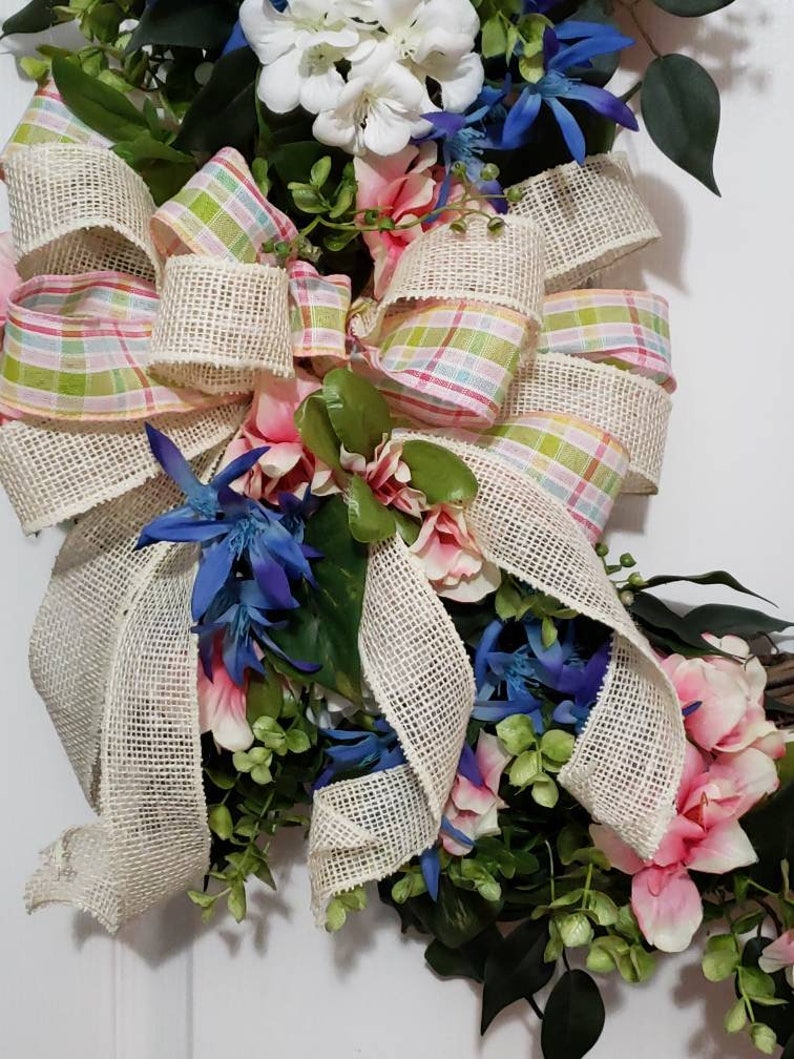 Whimsical Easter Wreath Bunny Wreath Easter Grapevine Wreath