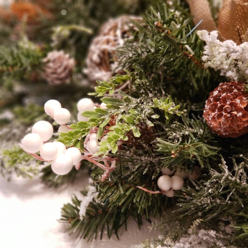 Magnolia Centerpiece Mantel Decor Winter Centerpiece Winter Tablescape Farmhouse Centerpiece Burlap Magnolia Table Decor