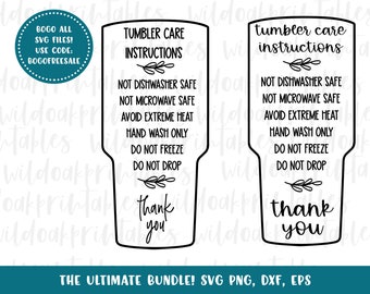 Download Tumbler Care Svg Etsy