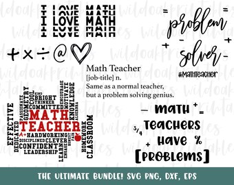 Download Math Teacher Svg Etsy