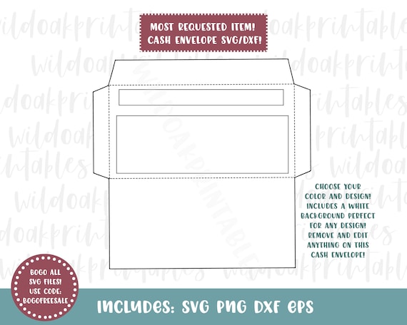 Download Horizontal Cash Money Envelope Svg Money Envelope Svg Files Etsy