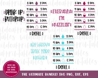 funny water bottle tracker svgs, water tracker svg, heart water tracker svg, funny water bottle tracker clipart, funny drink your water svg,