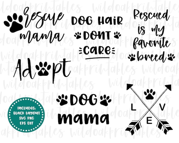 Download Rescue Mom Svg Dog Mom Svg Bundle Fur Mama Svg Rescue Dog Etsy