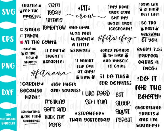 25 gym svg bundle, womens gym svg bundle, funny gym svg bundle, funny gym quotes, women funny quotes, sarcastic svg, workout svg bundle, svg