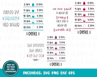 water bottle tracker svgs, water tracker svg, heart water tracker svg, water bottle tracker clipart, drink your water svg,