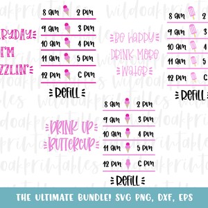 ice cream water bottle tracker svgs svgs, ice cream cone svg, water bottle tracker svgs, water tracker svgs, drink more water svg,