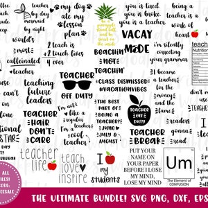 75+ DESIGNS! The ultimate teacher svg bundle, coffee teacher svg, teacher svg bundle, funny teacher svgs, teacher quotes svg, teacher svgs,